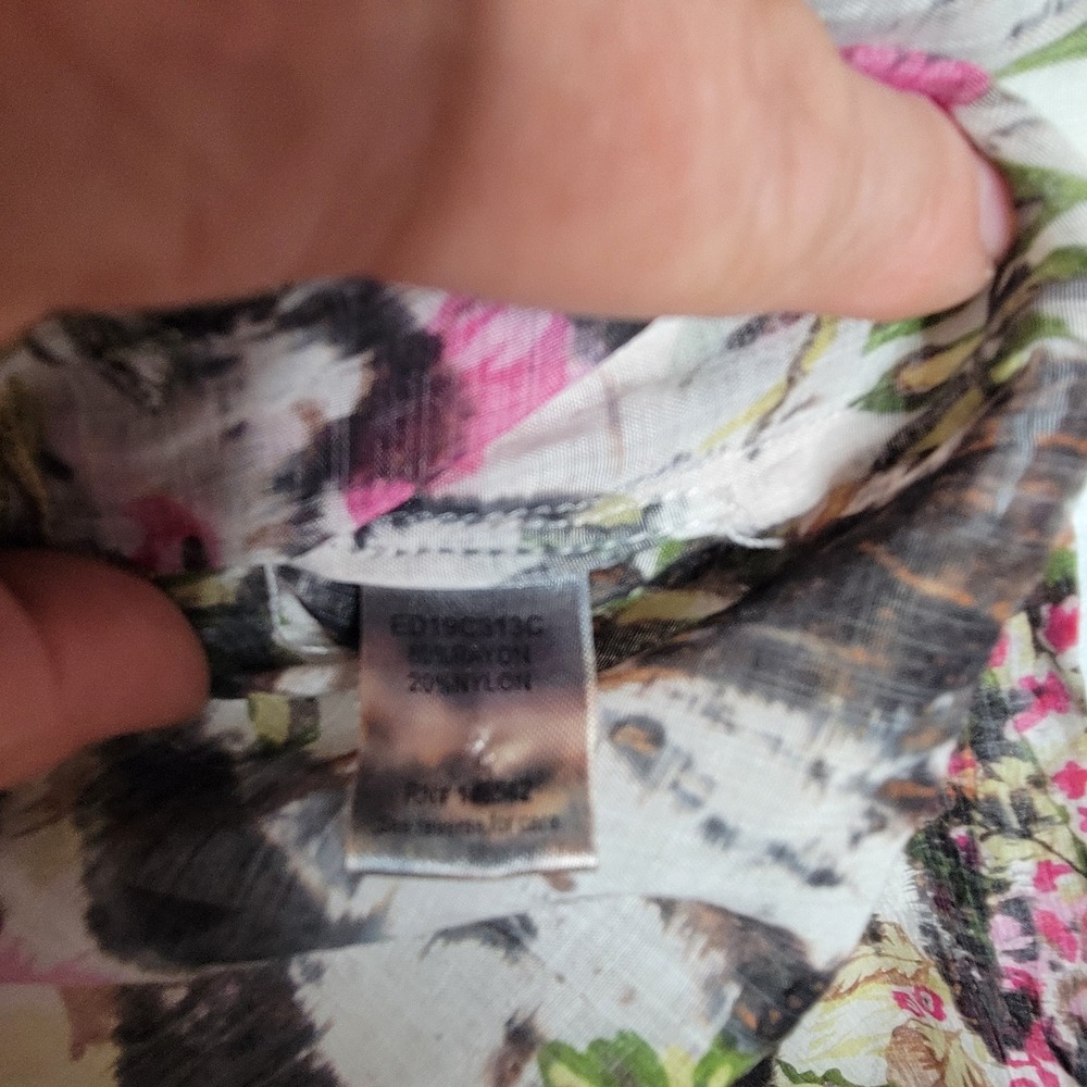 Aratta Silent Journey Blouse Tunic‎ Top Medium Embroidered Boho Artsy Sheer - Picture 12 of 13